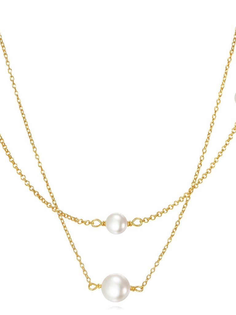 Aaaa Single Pearl Choker Sterling Silver Necklace For Women 7-8mm Freshwater Cul
